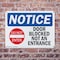 Signmission Door Blocked Not An Entrance, 10 in W x Rectangle, Plastic OS-2PACK-NS-P-710-L-11469 - alternate 4
